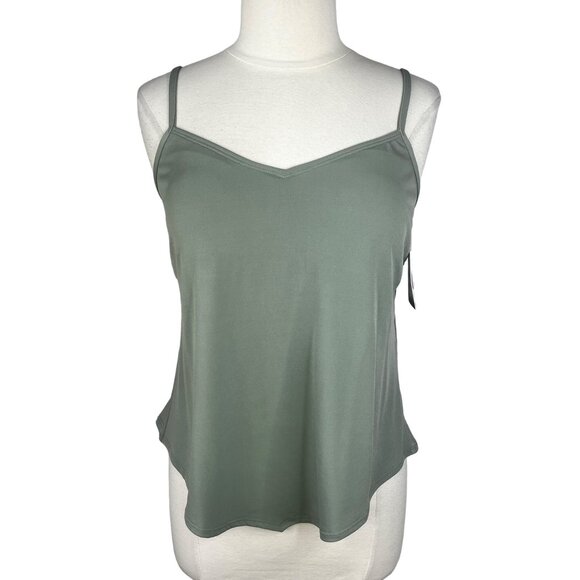 American Beach by Maruices Womens Swim Tankini Tank Top Sage Green XXL - Picture 1 of 11